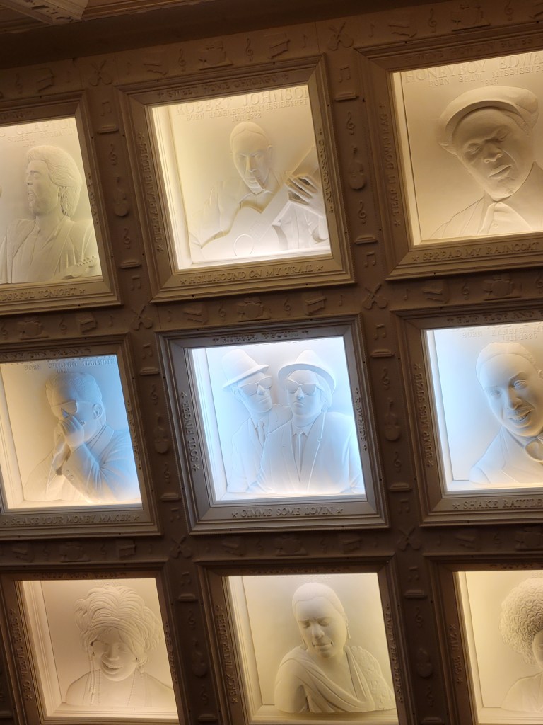 House of Blues Disney Springs Blues musician reliefs