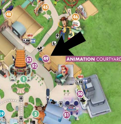 Walt Disney Presents: One Man's Dream - map of location