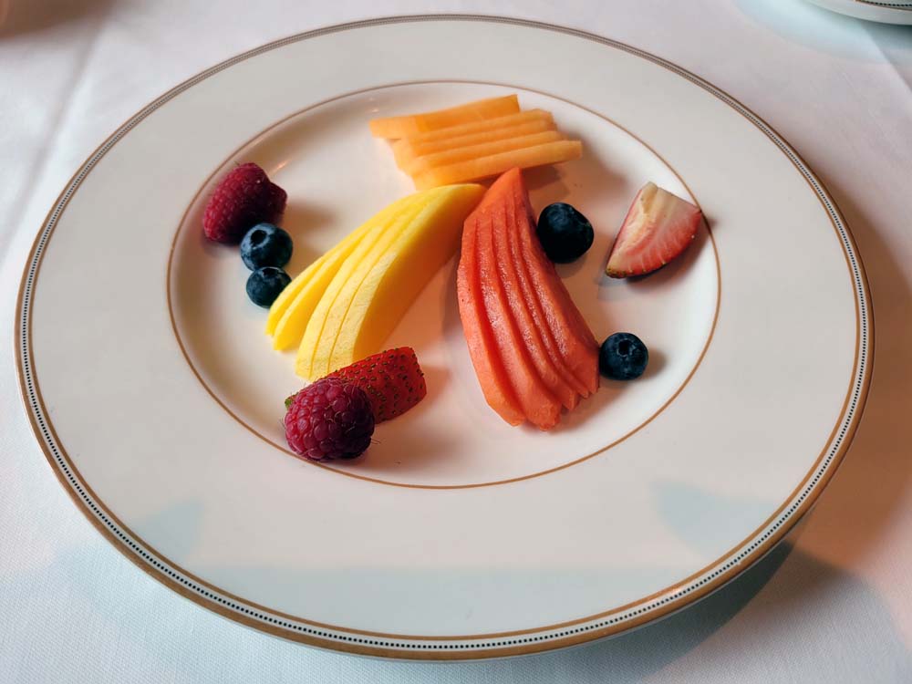 1923 breakfast fruit plate