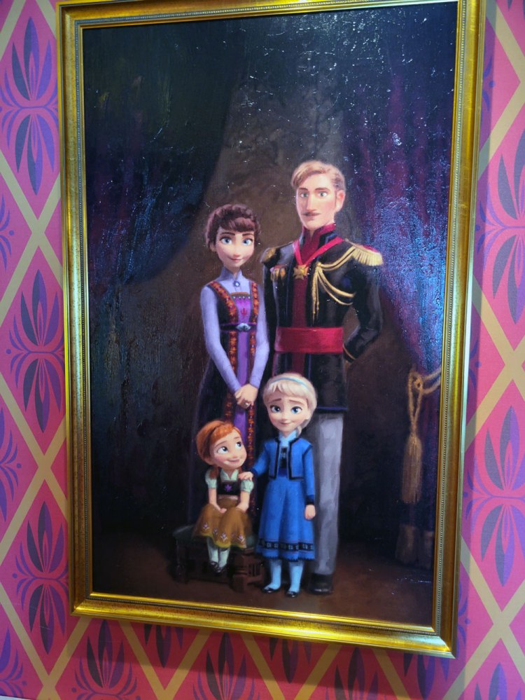 Disney Wish Arendelle hallway art