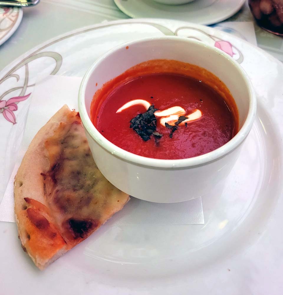 Enchanted Garden Dinner 4 - heirloom tomato soup