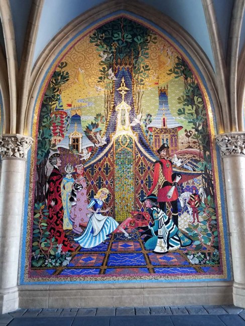 Cinderella castle mosaic mural 4