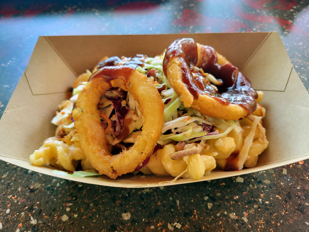 Flame Tree Barbecue Pulled Pork Mac and Cheese