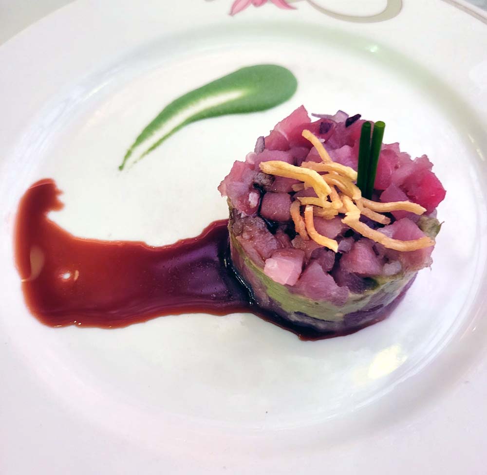 Enchanted Garden Dinner 4 - ahi tuna tower appetizer