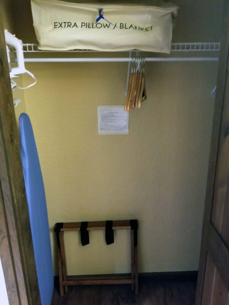 Deluxe Studio at Boulder Ridge Villas.  Closet