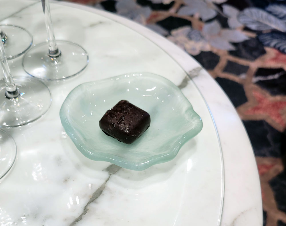 Champagne tasting chocolate