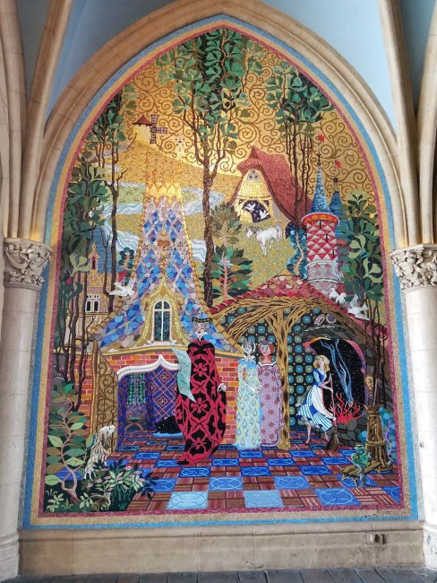 Cinderella castle mosaic mural 1