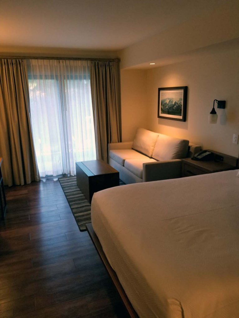 Deluxe Studio at Copper Creek - living room and bed