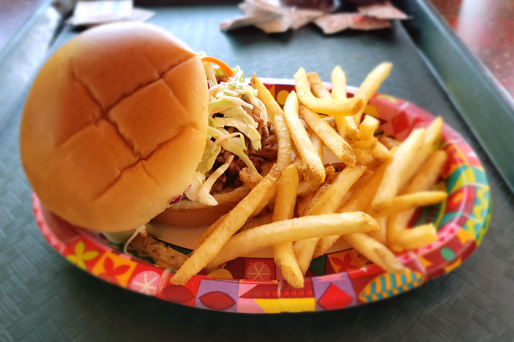 Flame Tree Barbecue Pulled Pork Sandwich