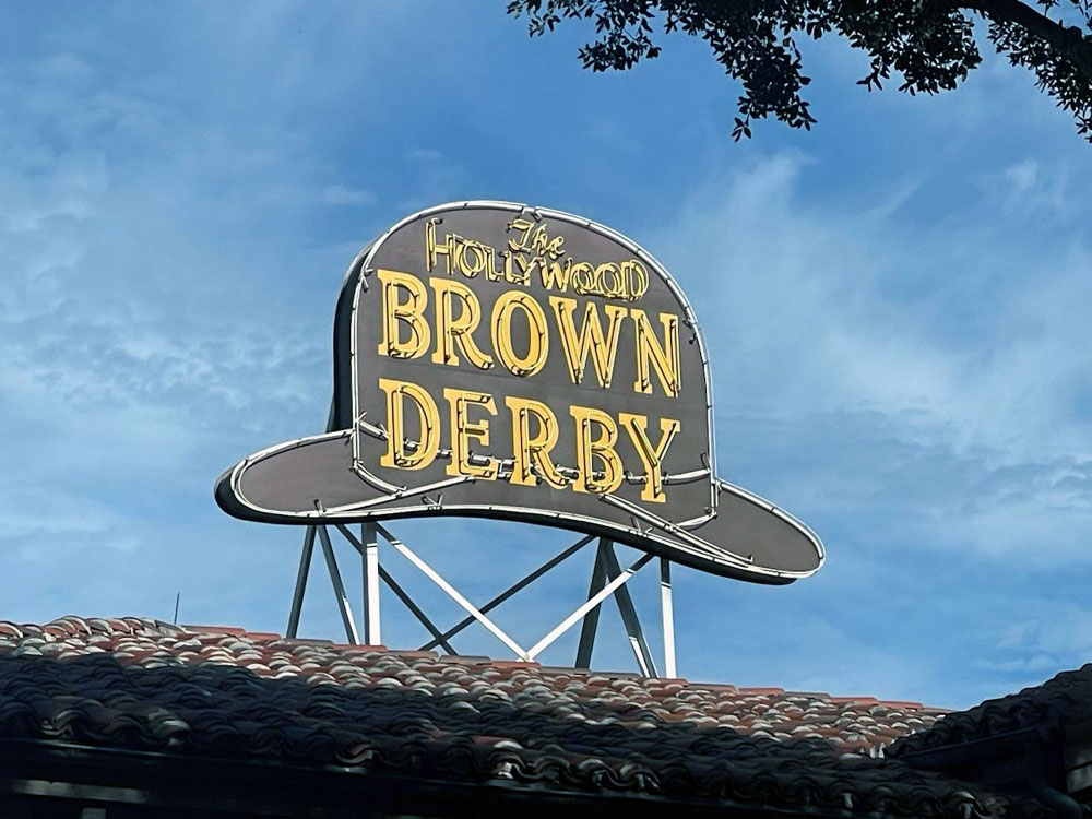 Hollywood Brown Derby sign