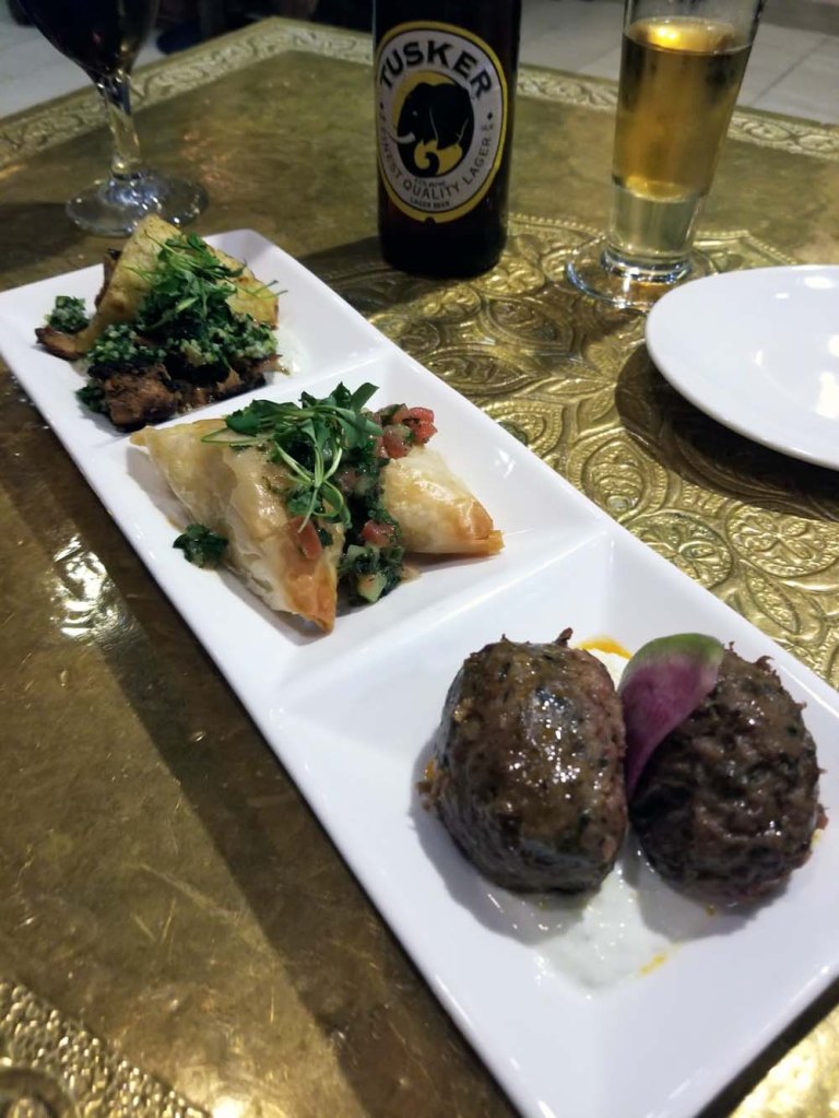 Spice Road Table - Lamb Kefta, Tzatziki, Spiced Chicken, Tiropitakia