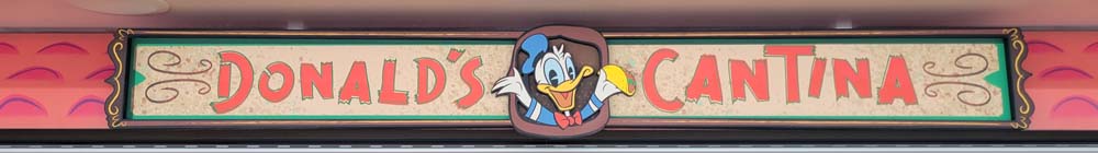Donald's Cantina sign - long