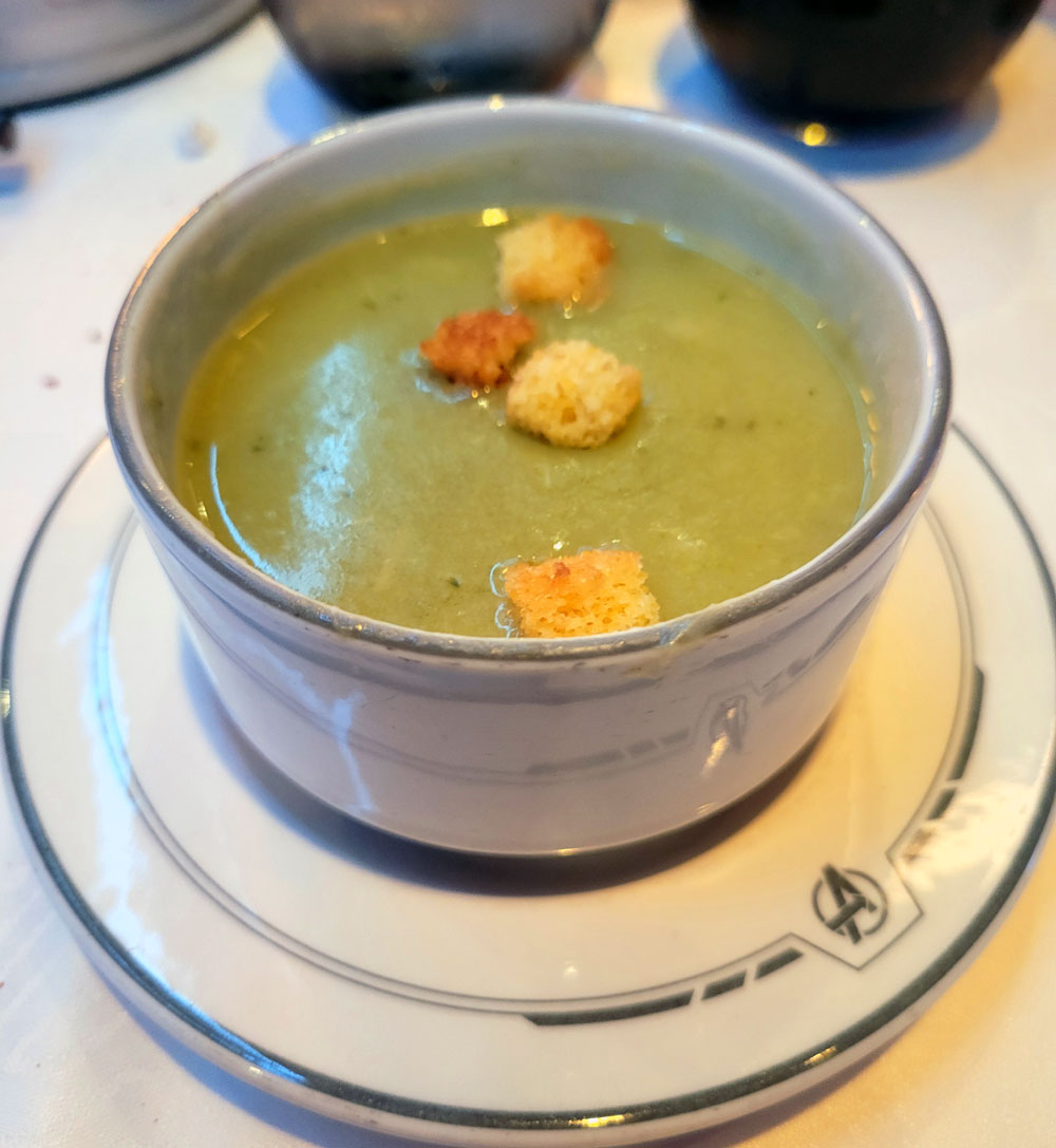 Worlds of Marvel Broccolini soup