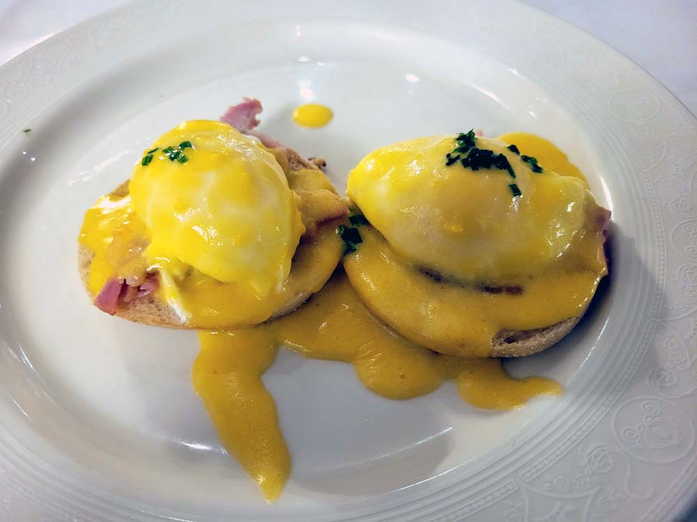 Disney Fantasy Breakfast and the Beautiful Eggs Benedict