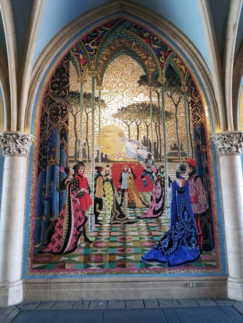 Cinderella castle mosaic mural 3