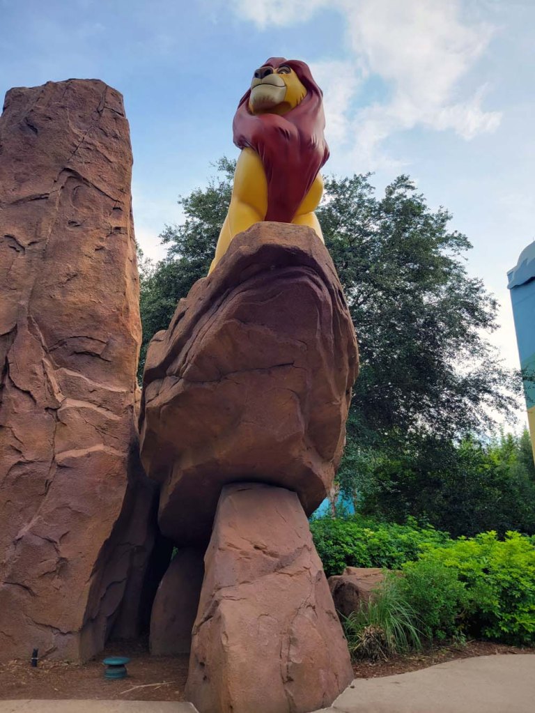 Art of Animation - The Lion King - Mufasa standing on a rock