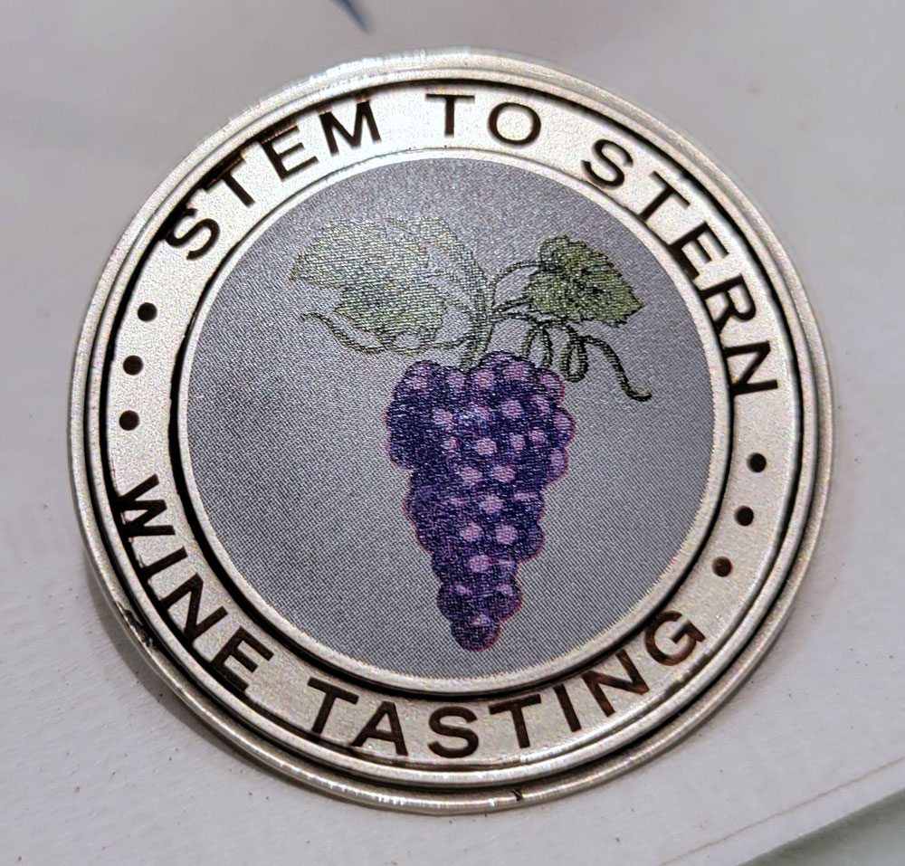 Stem to Stern Wine Pin
