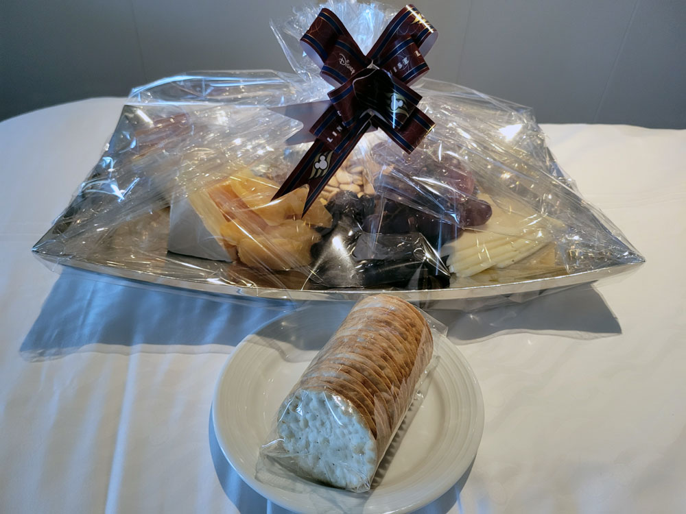 Stateroom Gifts Disney Wish Fruit and Cheese Platter