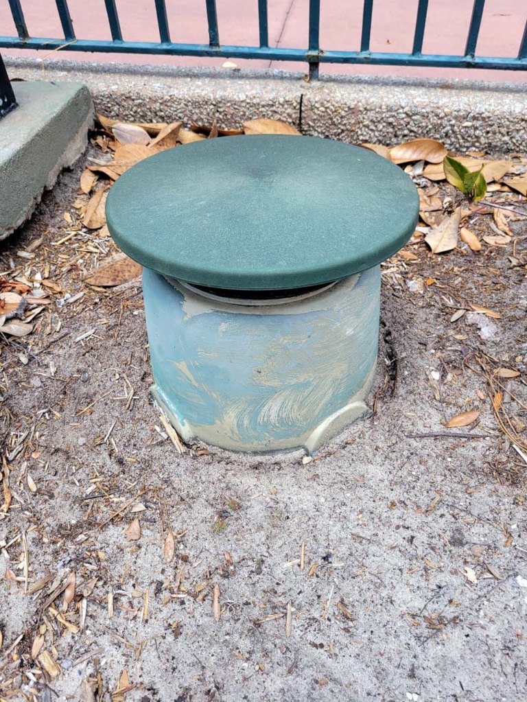 a hidden speaker inside Disney World