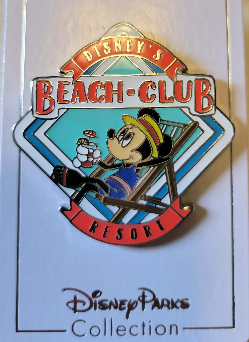 Beach Club Disney pin
