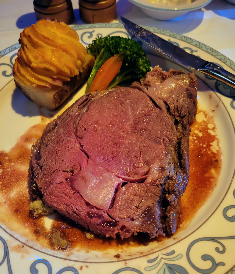 Disney Wish Arendelle dinner steak
