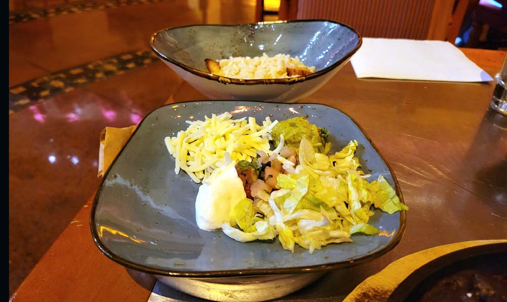 Maya Grill fajita sides