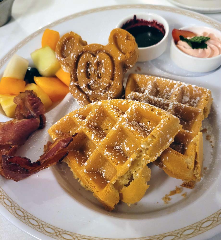 Disney Fantasy Breakfast and more waffles